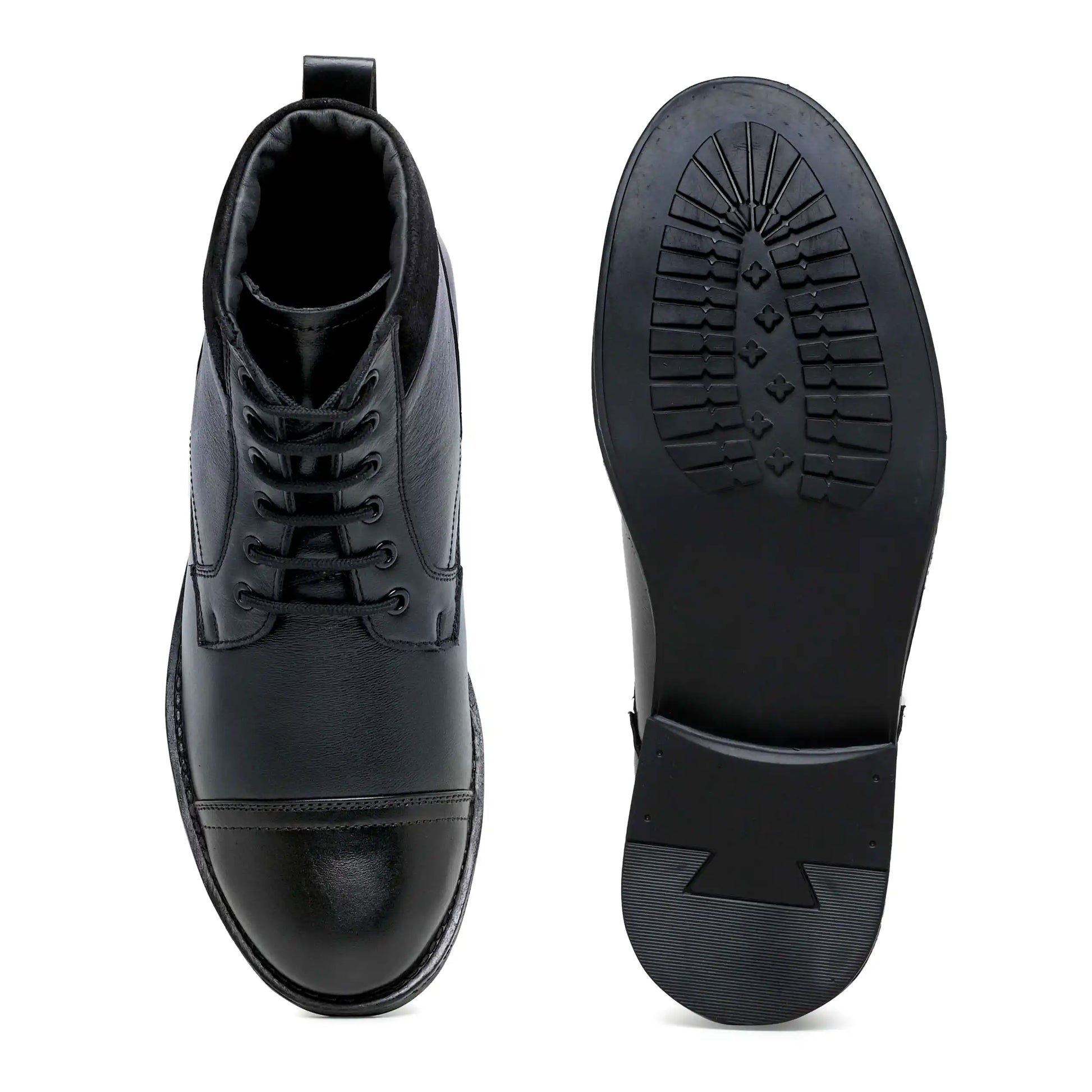 Black high neck shoes sales