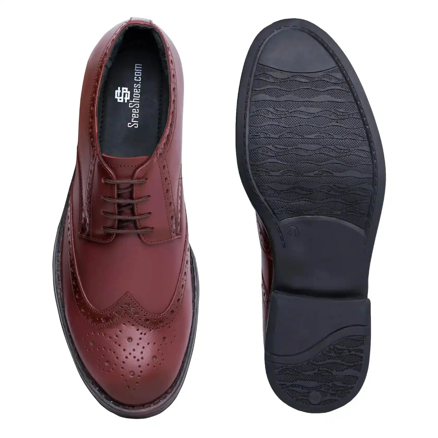 Men Pure Leather Brogue Shoes