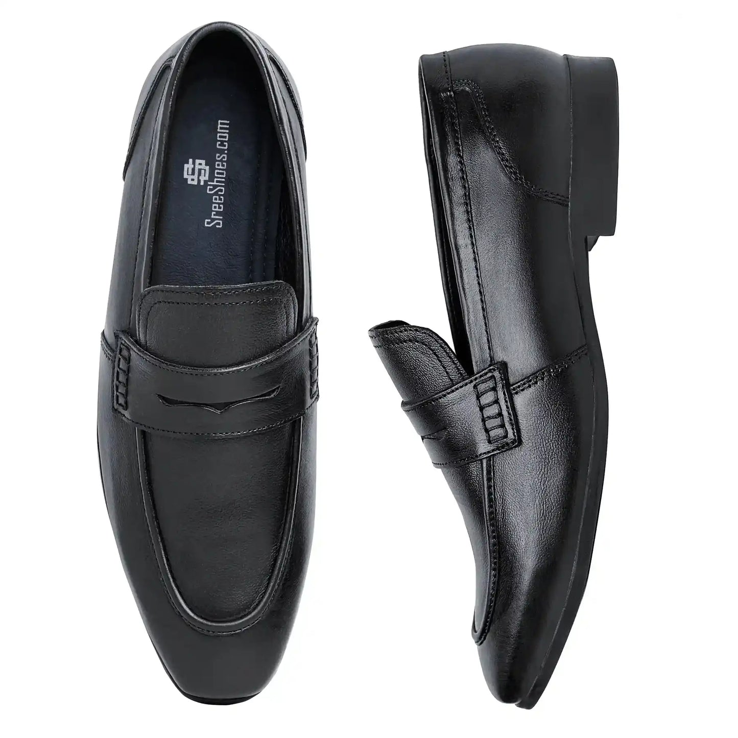 Men Loafers Pure Leather Slip On Shoes