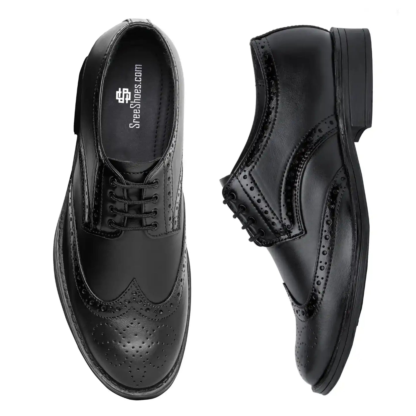 Formal Brogue Pure Leather Shoes For Men