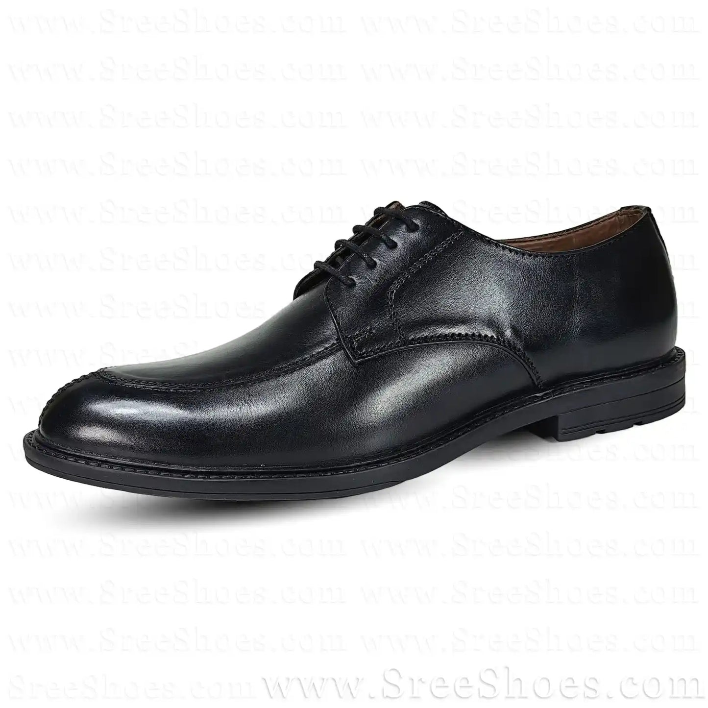 Men's Pure Leather Apron Toe Derby Shoes (Full Grain)