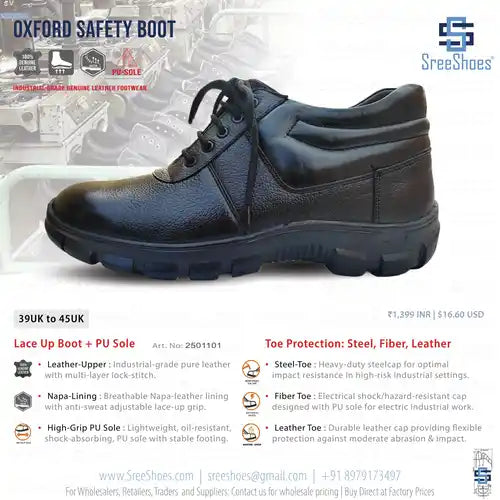 Wholesale Safety Boots Footwear Safety Shoes with Steel Toe Cap and Steel Plate