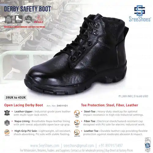 Industrial Work Safety Boots India - Warrior