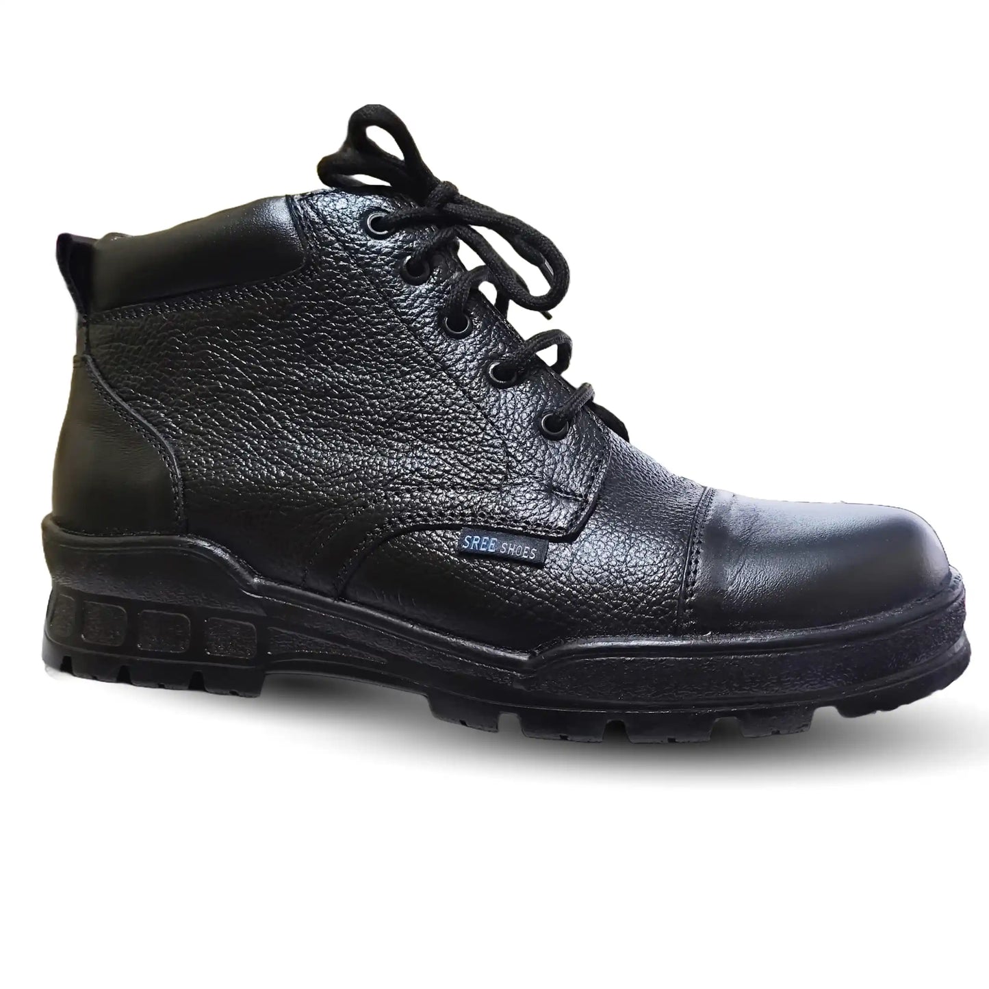 Pure Leather Police Boot for Men with zip